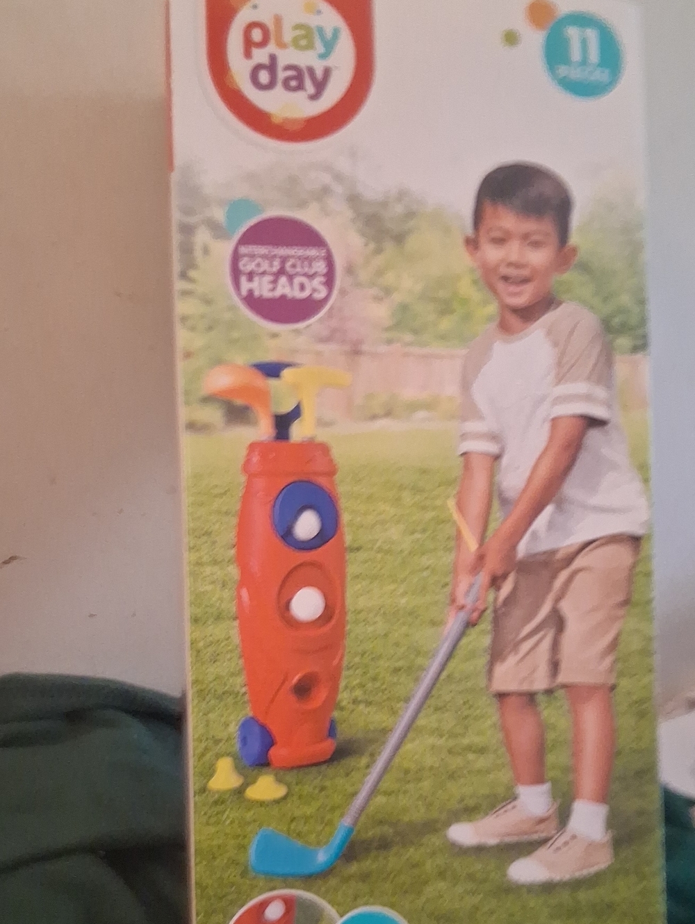 Play Day Kids Golf Set in Orange with Blue Accents